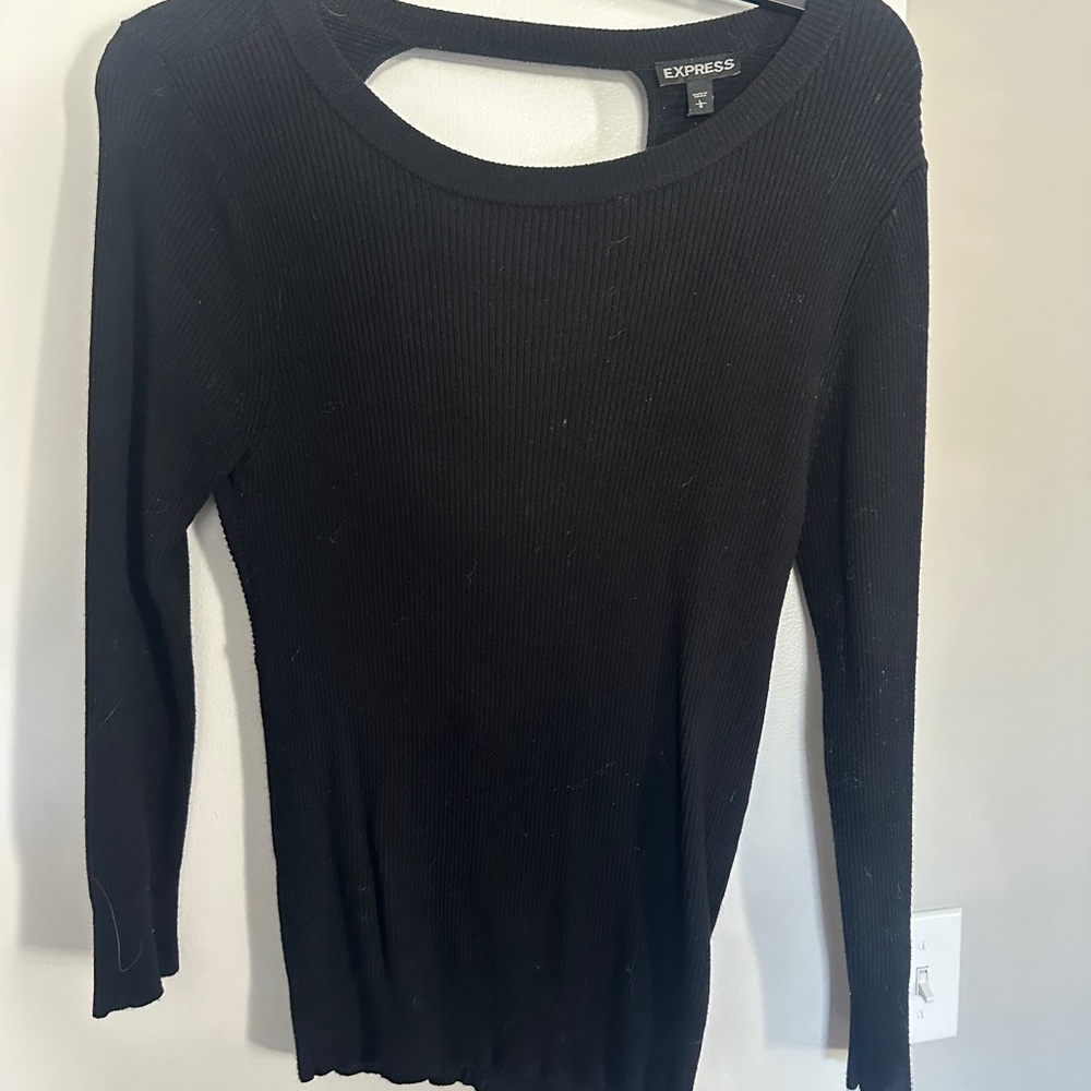 Express Black Knit Top